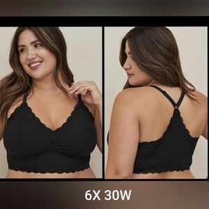 Torrid 6X Lightly Lined Ribbed Racerback Bralette